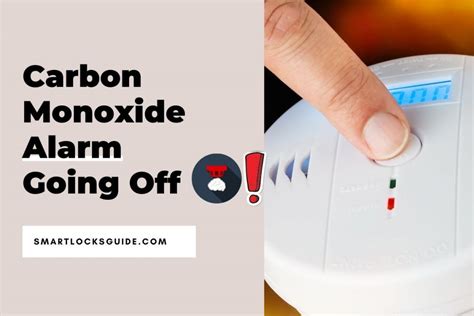 carbon monoxide alarm went off then stopped